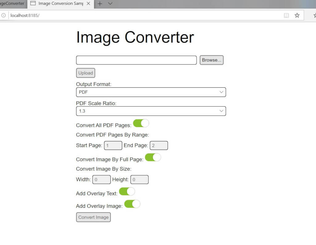 ASP.NET Image Converter SDK Component Windows 11 download